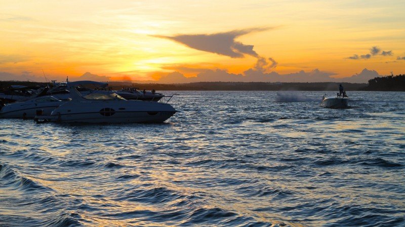 Por do sol mais bonito do Brasil praias nordeste ilha Itamaracá Pernambuco