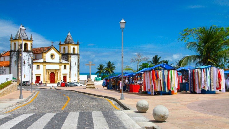 Igreja em Olinda Pernambuco centro histórico viagem