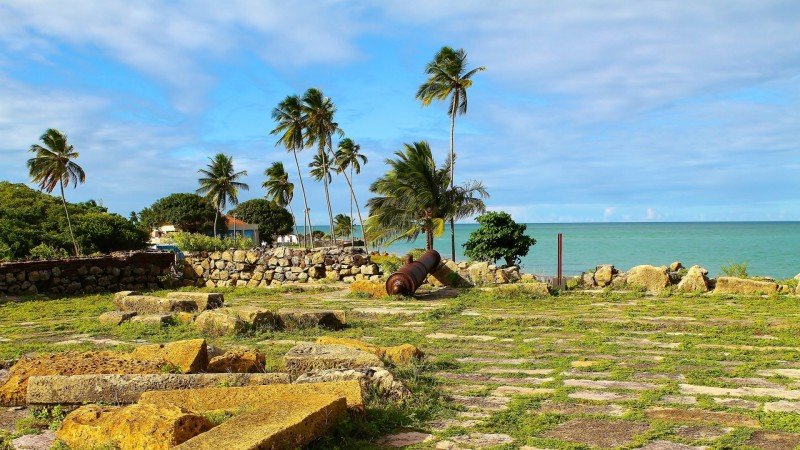 Forte Orange Ilha de Itamaracá litoral norte de Pernambuco praias