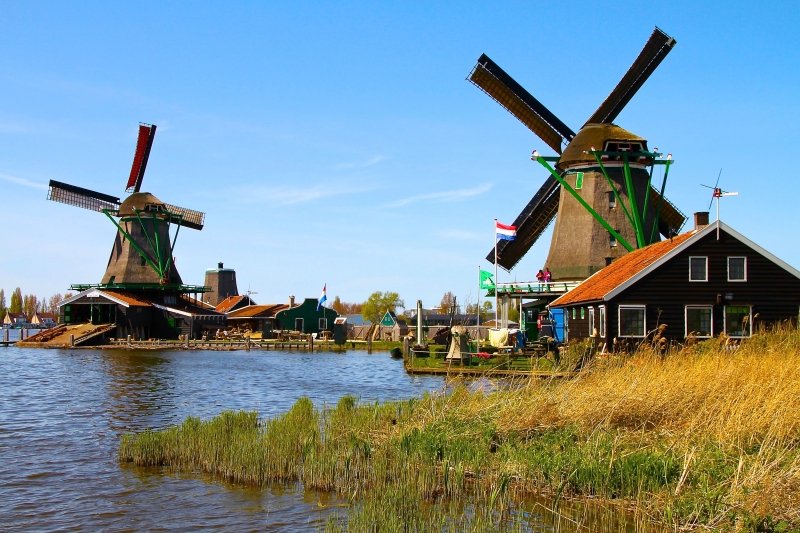 Zaanse Schans moinhos perto de Amsterdã Holanda viagem dicas passeios férias hotel