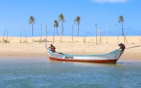 Passeio de barco Foz do rio São Francisco - Piaçabuçu - encontro do Rio São Francisco com o mar - divisa entre Alagoas e Sergipe